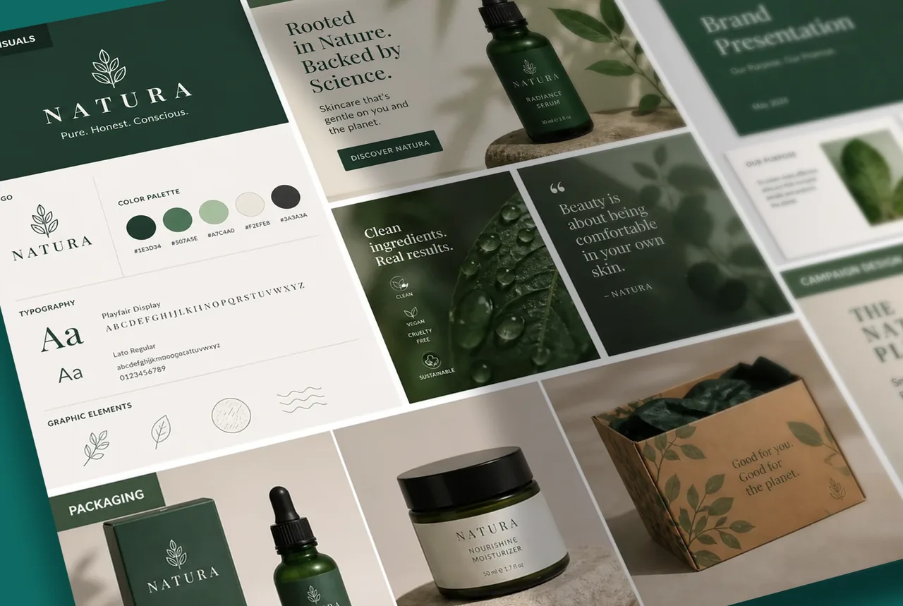 Cohesive brand identity system and packaging for a product launch